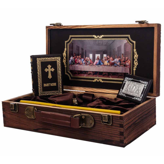 "Набір для Душі: Молитва і Світло" у футлярі з високоякісної деревини