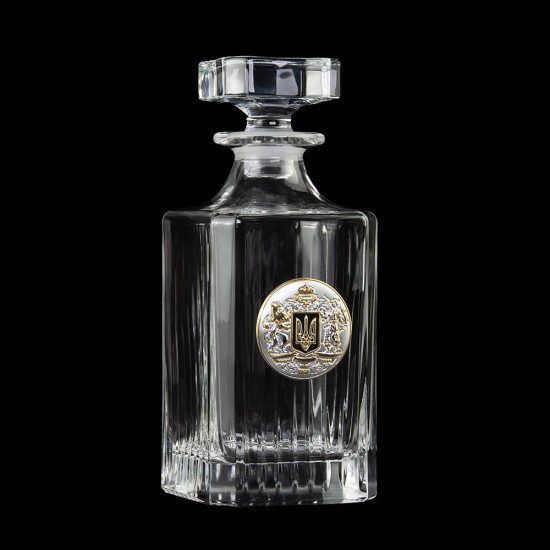 Набір горілчаний  "Тризуб" з чарками. 7 предметів