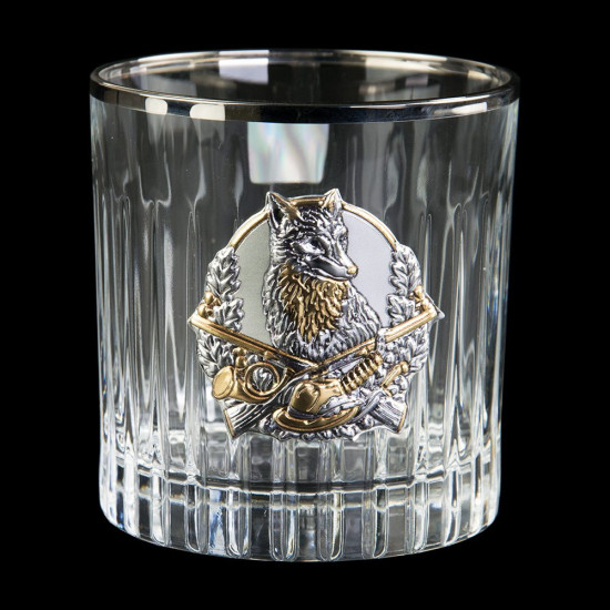 Набір "Полювання", 6 келихів, сріблення