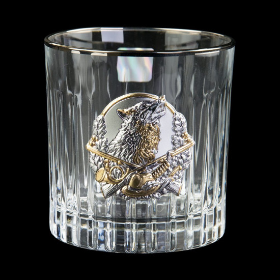 Набір "Полювання", 6 келихів, сріблення