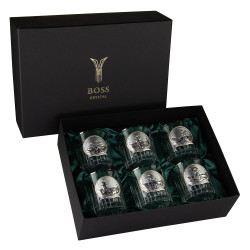 Набір 'FISHMAN', 6 келихів, сріблення, позолота