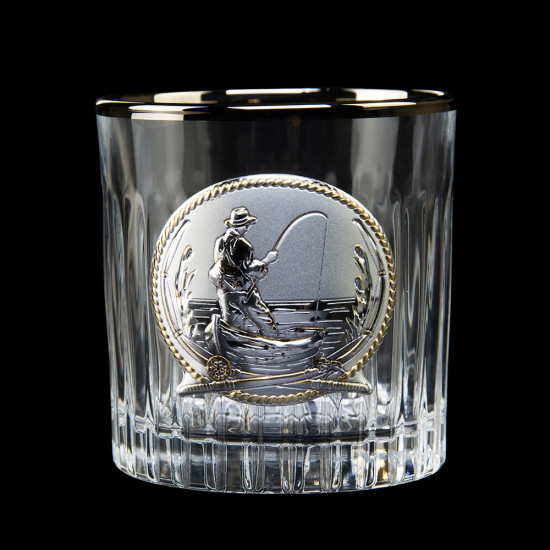 Набір 'FISHMAN', 6 келихів, сріблення, позолота
