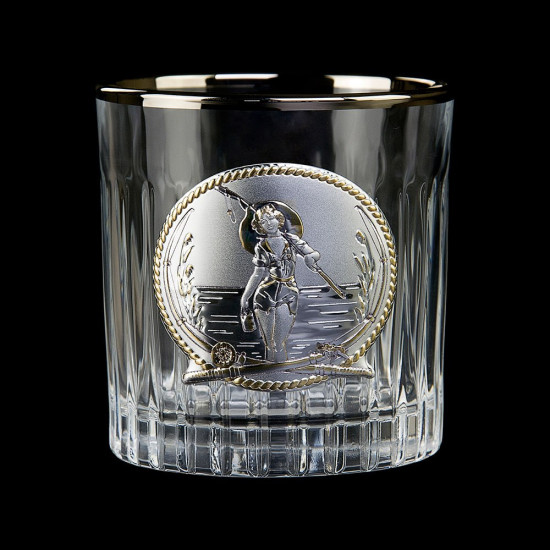 Набір 'FISHMAN', 6 келихів, сріблення, позолота