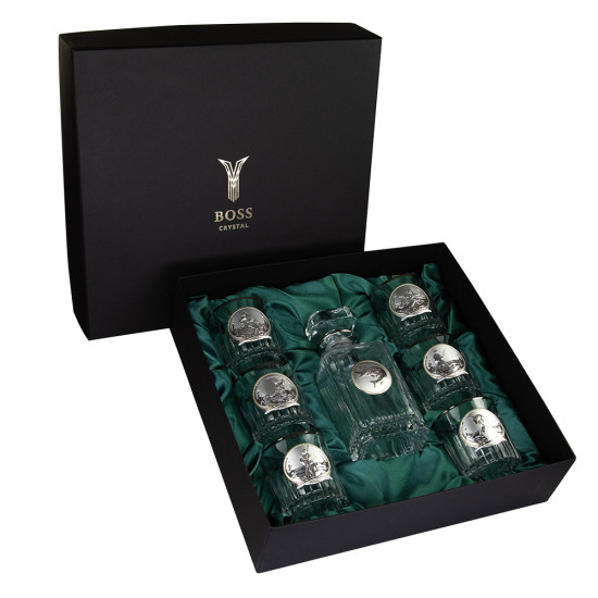 Набір "FISHMAN" на 7 предметів, сріблення, позолота