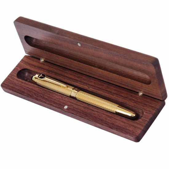  Подарунок "Дар здоров'я" (ручка TENSO з ювелірною мініатюрою, футляр з металевою посрібленою накладкою)