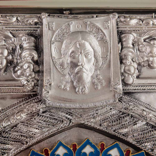 Ікона "Святий апостол Петро" (метал, сріблення, позолота, емалі)