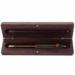 Подарунок "Державний символ" (ручка TENSO з ювелірною мініатюрою, футляр з металевим гербом)