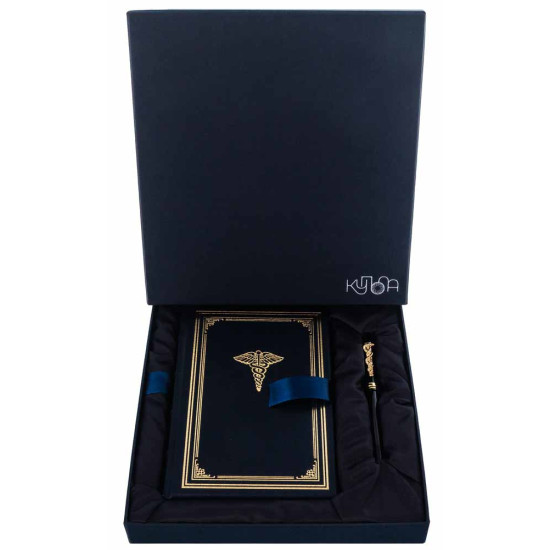 Подарунковий набір  для медпрацівників з ручкою Tenso і щоденником "Крила здоров'я"