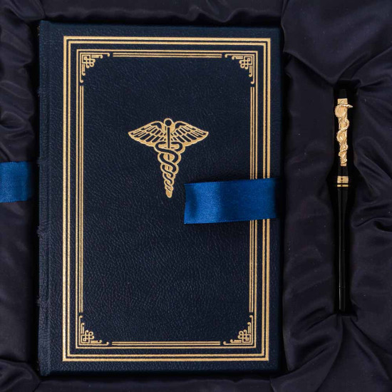 Подарунковий набір  для медпрацівників з ручкою Tenso і щоденником "Крила здоров'я"