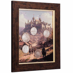 Композиція "Замок та лицарі" з історичними репліками монет