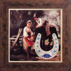 Подарункова композиція "На удачу: символ щастя на фоні ідилії кохання"