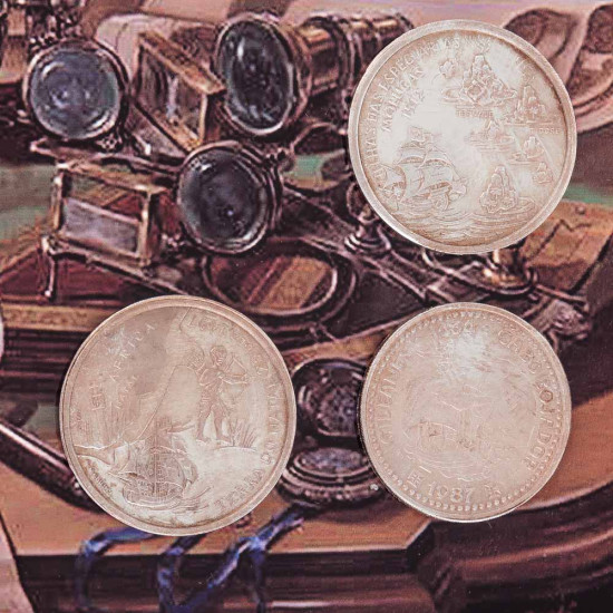 Композиція "Шлях дослідника в монетах: Симфонія відкриттів"