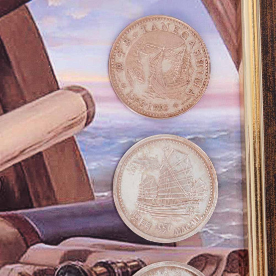 Композиція "Шлях дослідника в монетах: Симфонія відкриттів"