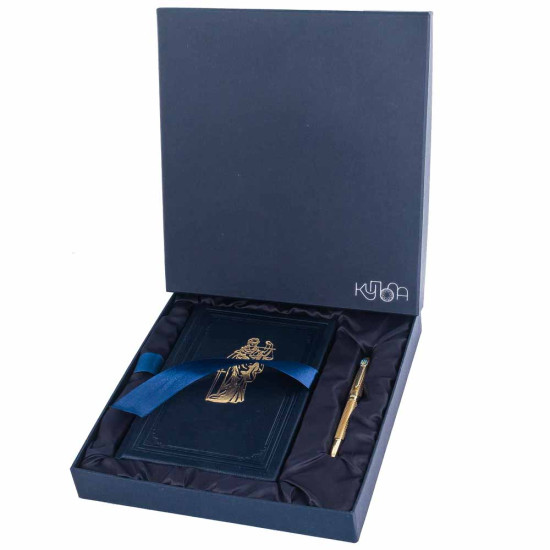 Подарунковий набір "Феміда та Тризуб: Правосуддя і Воля" (щоденник з ручкою TENSO)