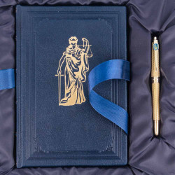 Подарунковий набір "Феміда та Тризуб: Правосуддя і Воля" (щоденник з ручкою TENSO)