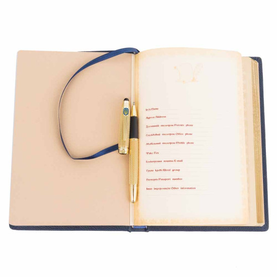 Подарунковий набір "Феміда та Тризуб: Правосуддя і Воля" (щоденник з ручкою TENSO)