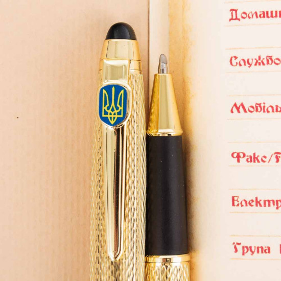 Подарунковий набір "Феміда та Тризуб: Правосуддя і Воля" (щоденник з ручкою TENSO)