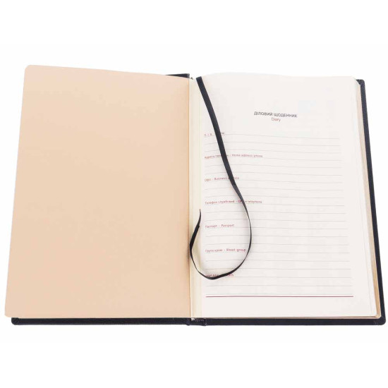 Щоденник "Національна поліція України" з металевою позолоченою накладкою з емалями