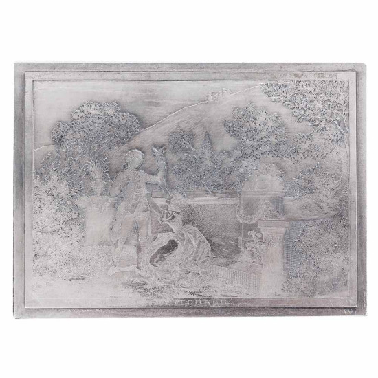 ﻿Посріблена скринька з сигарами "Набір для джентльмена"