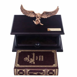 Подарунковий набір "Збірка поезій Ліни Костенко у дерев'яному футлярі з птахом"