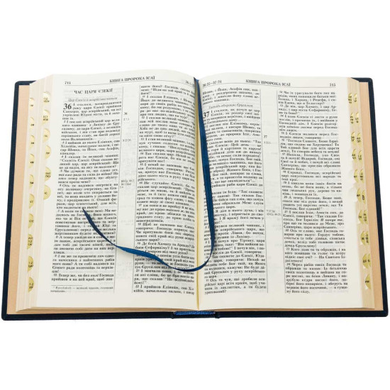 Подарункове видання Біблії з посрібленим Розп'яттям з позолотою та емалями