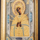 Ікона Богоматері "Семистрільна" (сріблення, позолота, емалі, каміння)