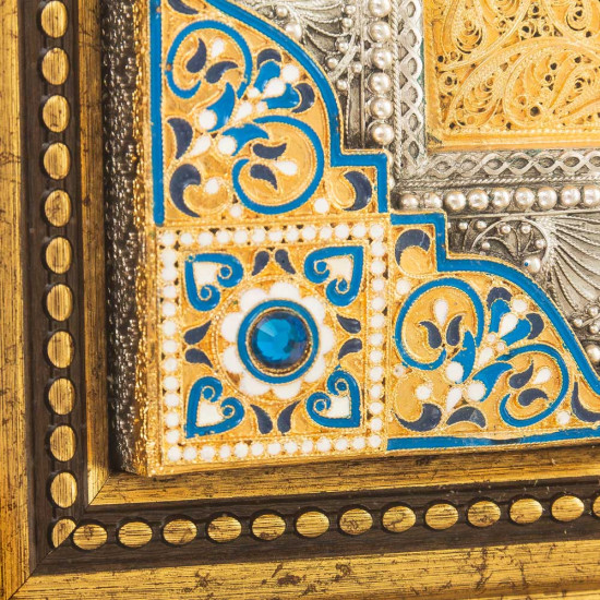 Ікона Богоматері "Семистрільна" (сріблення, позолота, емалі, каміння)