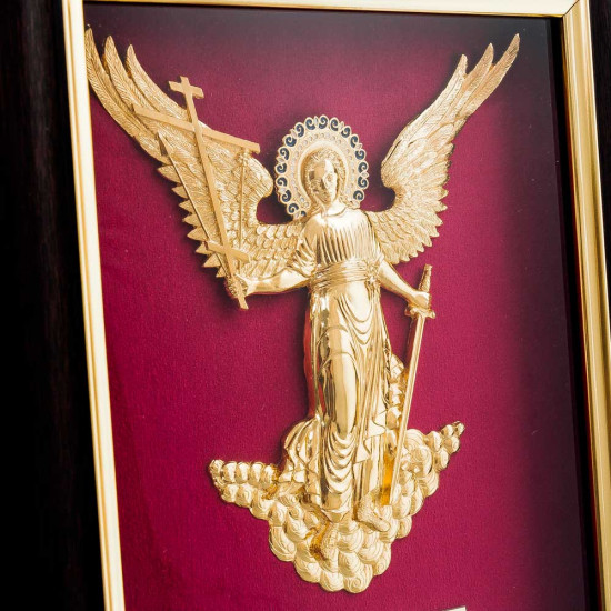 Ключниця "Ангел Охоронець" (метал, позолота, емалі)