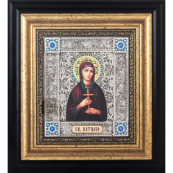 Ікона "Свята мучениця Наталія" (метал, сріблення, позолота, емалі, каміння)