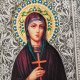 Ікона "Свята мучениця Наталія" (метал, сріблення, позолота, емалі, каміння)