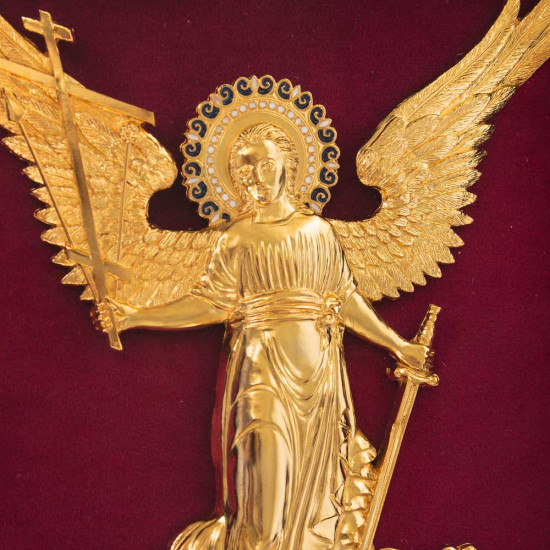 Ключниця "Ангел Охоронець" (метал, позолота, емалі)