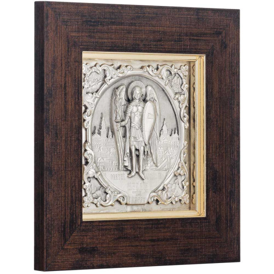 Металеве посріблене панно «Архистратиг Михаїл — покровитель Києва»