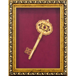 Подарунок "Ключ" (ювелірний виріб з позолотою та емалями)