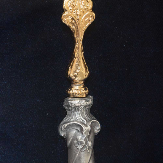  Старовинний позолочений та посріблений сервіз для риби у стилі Людовіка XV (репліка)