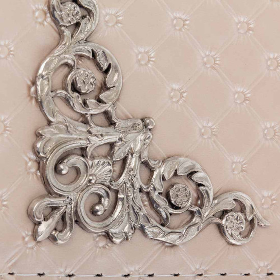 Альбом для фото «Срібний архів спогадів» у шкіряній палітурці з посрібленим декором