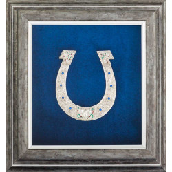 Подарунок - оберіг "Підкова щастя» (мідь, сріблення, каміння, емалі)