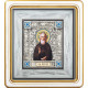 Ікона «Преподобний Сергій Радонезький, чудотворець» (мідь, сріблення, позолота, емалі, каміння)