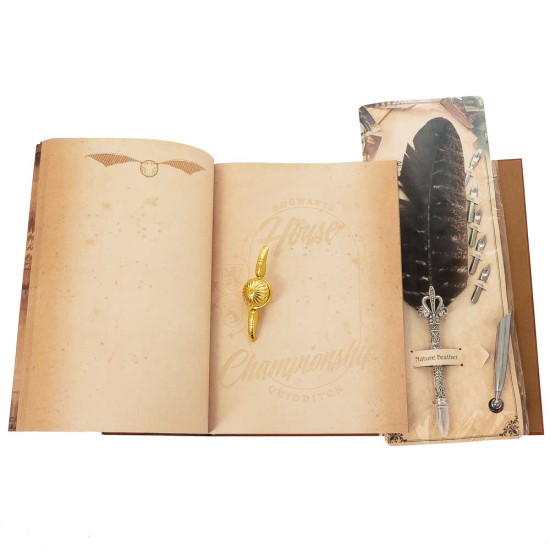 Подарунковий набір "Скарби світу Гаррі Поттера" (блокнот, перо, снітч)