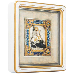 Ікона "Святий Юрій Змієборець" ("Георгій Побєдоносець") (метал, позолота, сріблення, італійські емалі)