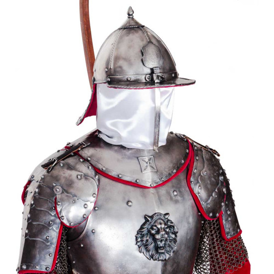 Обладунки польського крилатого гусара на постаменті. Історична реконструкція (метал, сріблення, позолота)