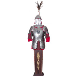 Обладунки польського крилатого гусара на постаменті. Історична реконструкція (метал, сріблення, позолота)