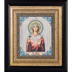 Ікона «Свята мучениця Ніка» (мідь, сріблення, позолота, емалі)