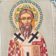 Ікона «Святий Діонісій Ареопагіт» (мідь, сріблення, позолота, емалі)