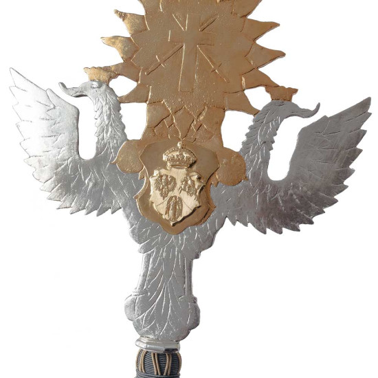 Церемоніальний протазан Великого князівства Литовського (мідь, сріблення, позолота)