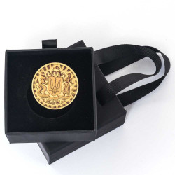 Пам'ятний жетон "Воєнна розвідка України" у подарунковому футлярі