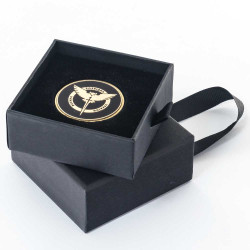 Пам'ятний жетон "Воєнна розвідка України" у подарунковому футлярі