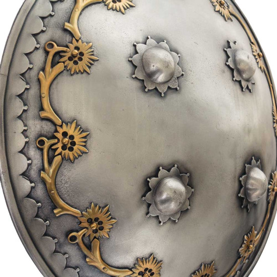 Індо-перський щит «дхал» (мідна посріблена репліка з визолоченими елементами)