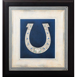 Подарунок - оберіг "Підкова щастя» (мідь, сріблення, каміння, емалі)