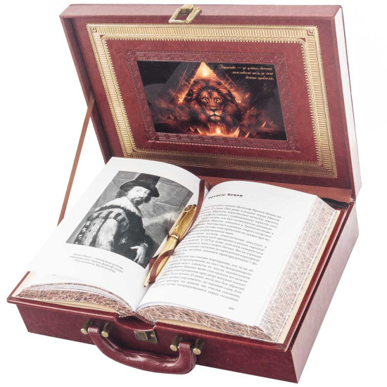 Подарунковий сет "Атрибут влади" (книга "Мудрість лідера», ручка Tenso)