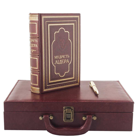 Подарунковий сет "Атрибут влади" (книга "Мудрість лідера», ручка Tenso)